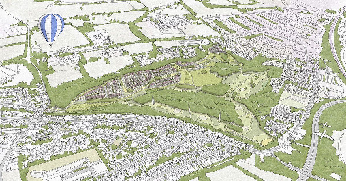 HNW Architects — Hnw Architects Bushey Aerial Sketch Share